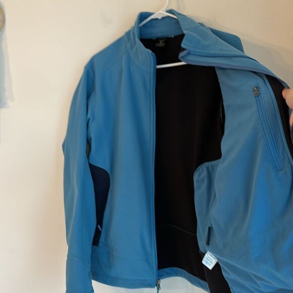 Marmot Women’s Fleece Full Zip Windstopper wind breaker jacket coat blue warm XL - Picture 9 of 12